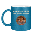 Glitzertasse Kakaozauber im Bärenbau Glitzer