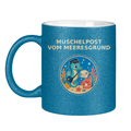 Glitzertasse Muschelpost vom Meeresgrund Pano