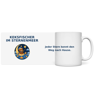 Panorama Tasse Keksfischer im Sternenmeer Pano