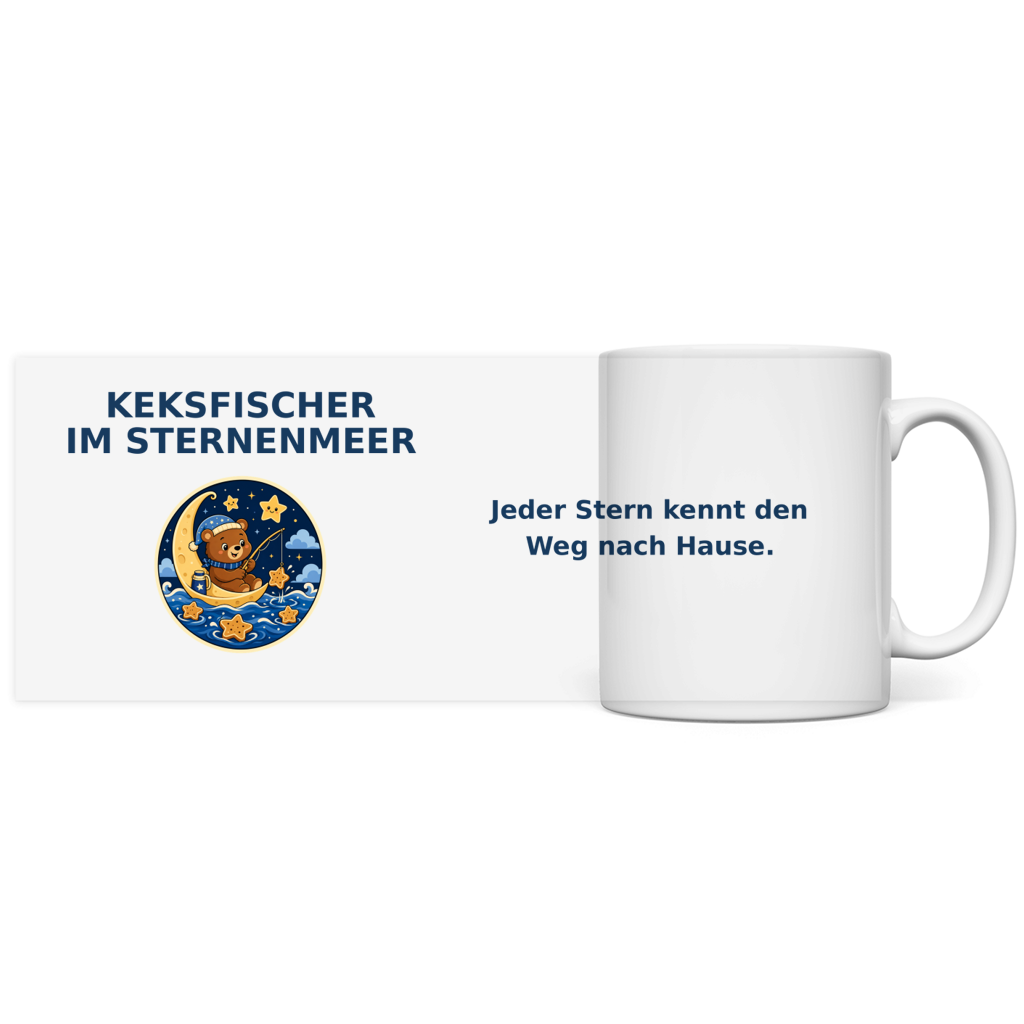 Panorama Tasse Keksfischer im Sternenmeer Pano