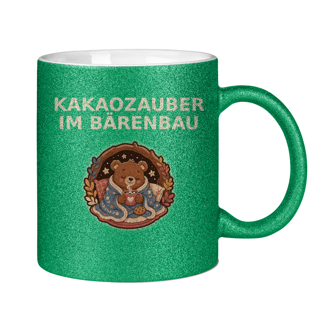 Glitzertasse Kakaozauber im Bärenbau Glitzer – Bild 4
