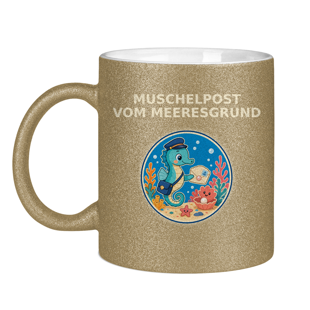Glitzertasse Muschelpost vom Meeresgrund Pano – Bild 5