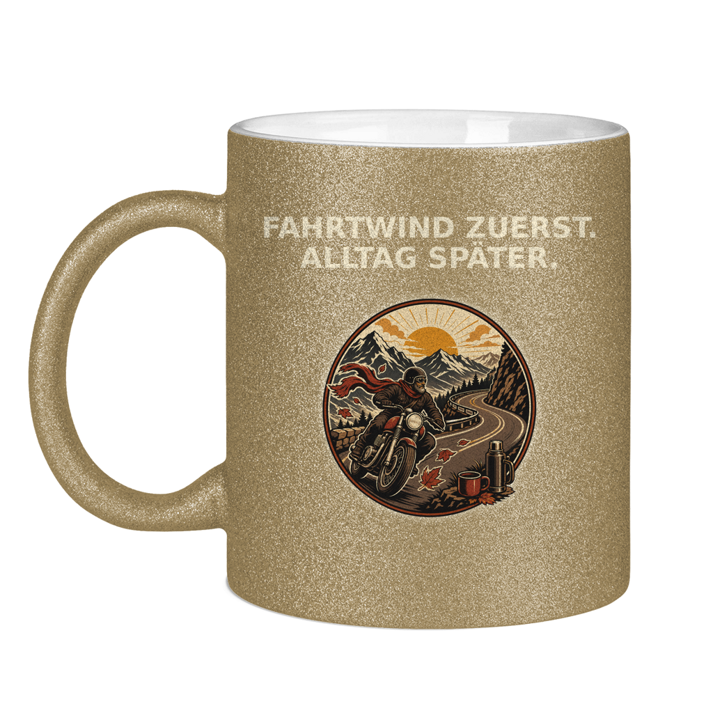 Glitzertasse Fahrtwind zuerst Alltag später Glitzer – Bild 5