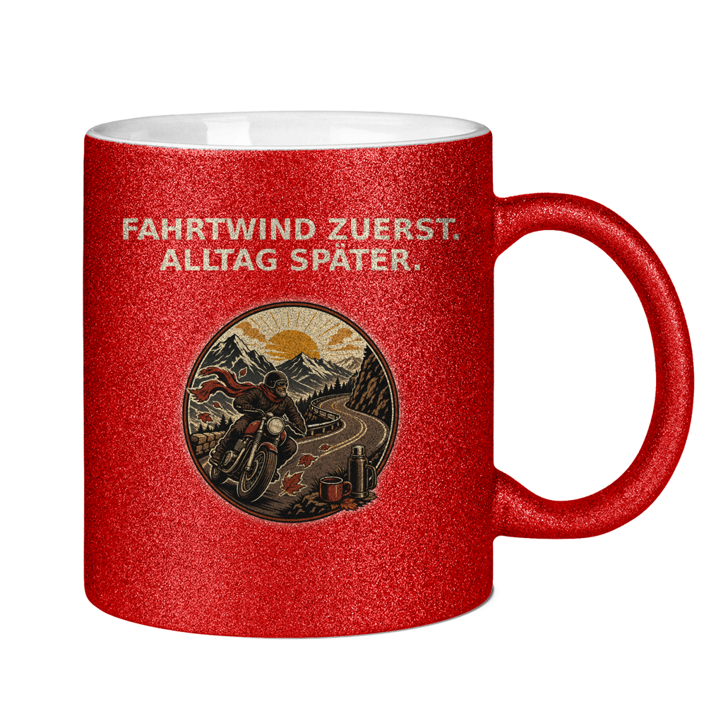 Glitzertasse Fahrtwind zuerst Alltag später Glitzer – Bild 8