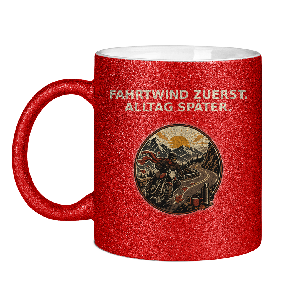 Glitzertasse Fahrtwind zuerst Alltag später Glitzer – Bild 7