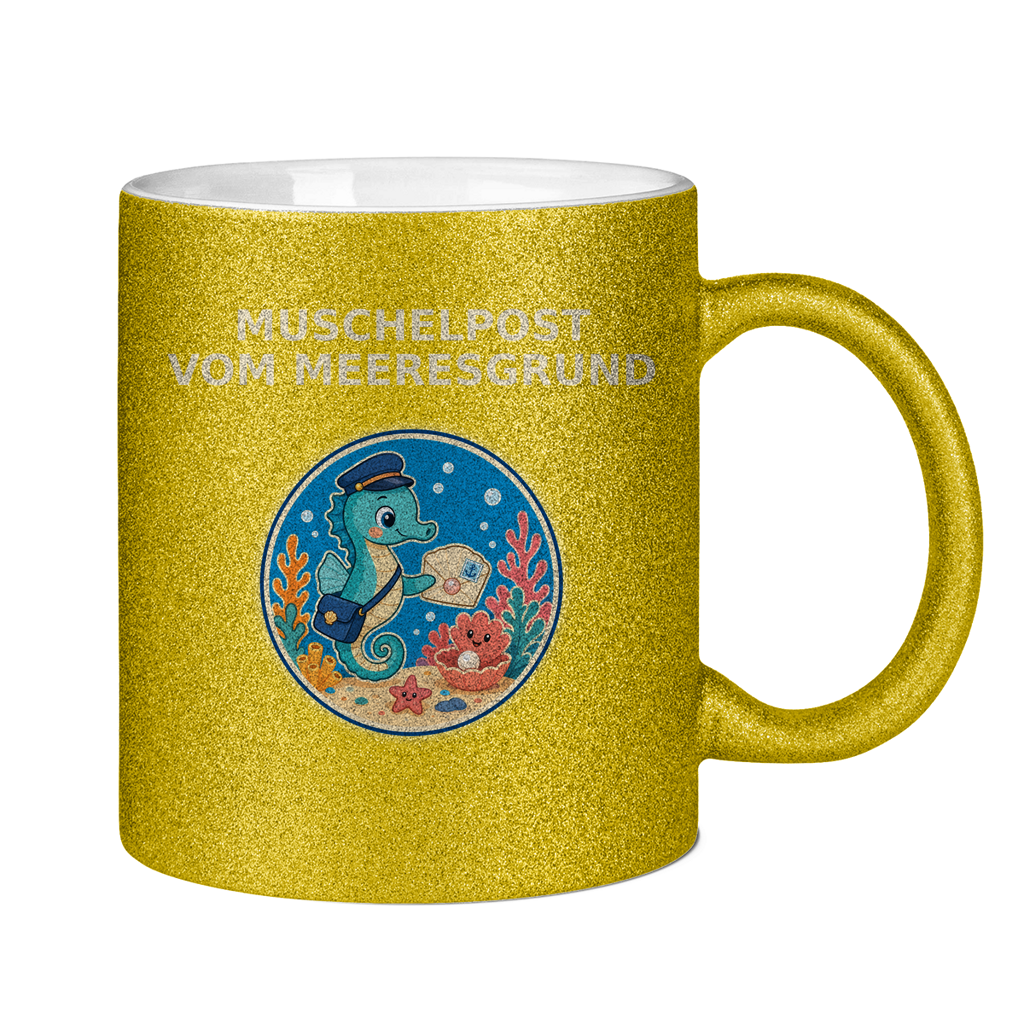 Glitzertasse Muschelpost vom Meeresgrund Pano – Bild 10