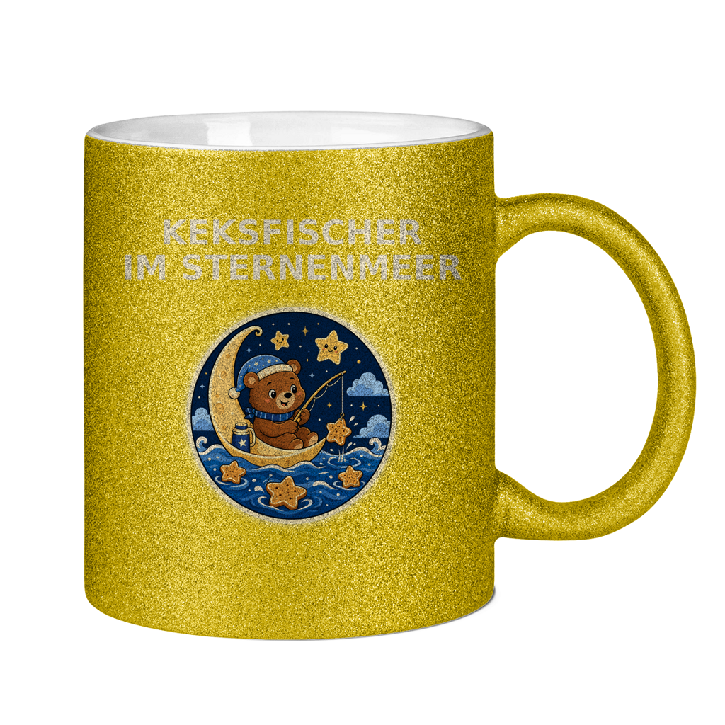 Glitzertasse Keksefischer im Sternenmeer Glitzer – Bild 10
