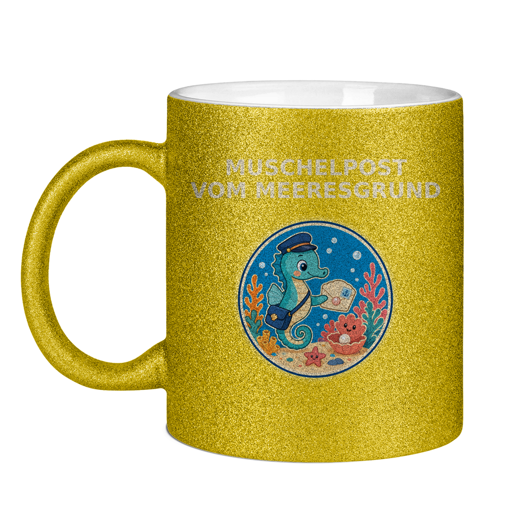 Glitzertasse Muschelpost vom Meeresgrund Pano – Bild 9