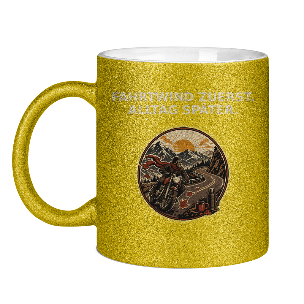 Glitzertasse Fahrtwind zuerst Alltag später Glitzer – Bild 9