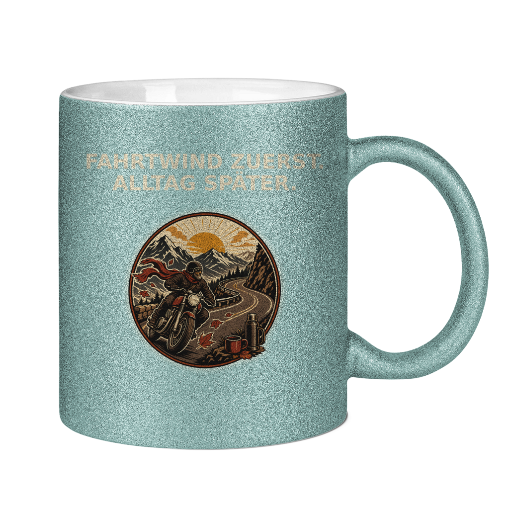 Glitzertasse Fahrtwind zuerst Alltag später Glitzer – Bild 12