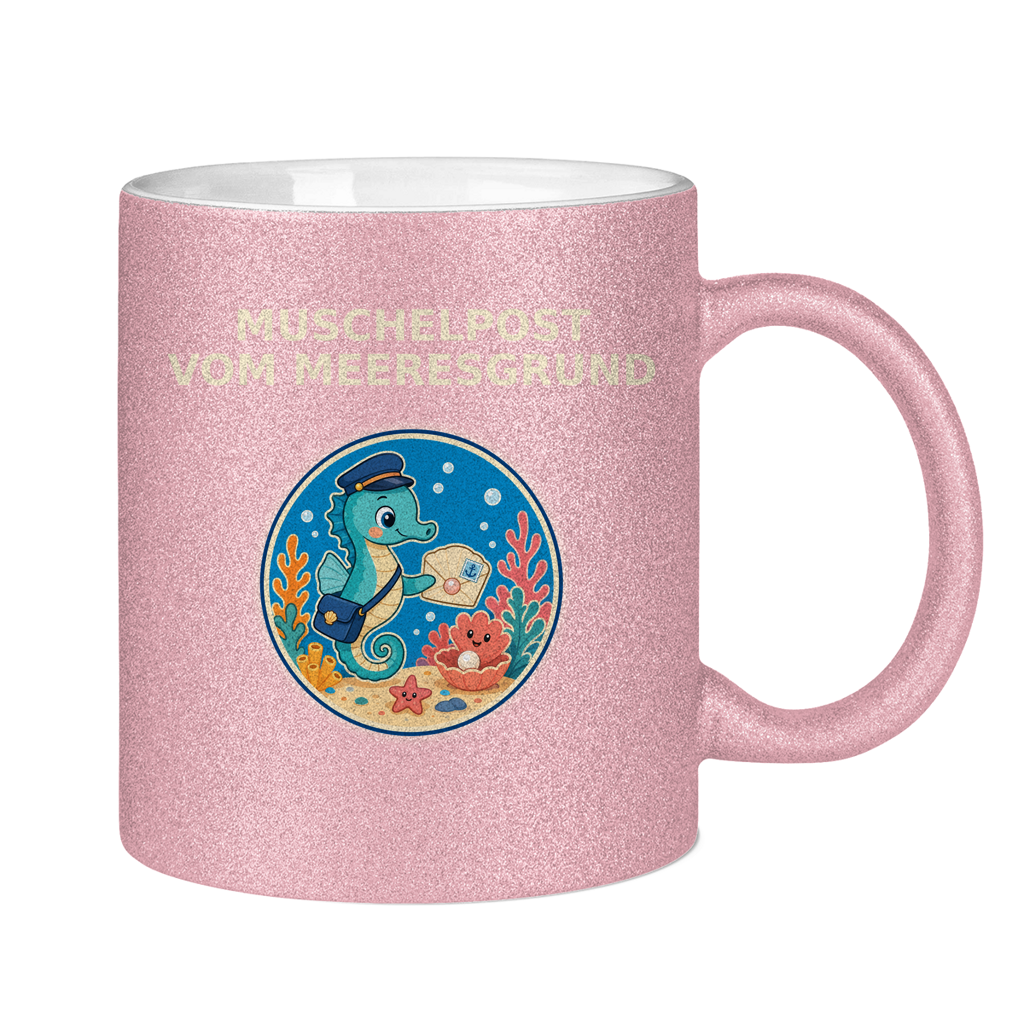 Glitzertasse Muschelpost vom Meeresgrund Pano – Bild 14