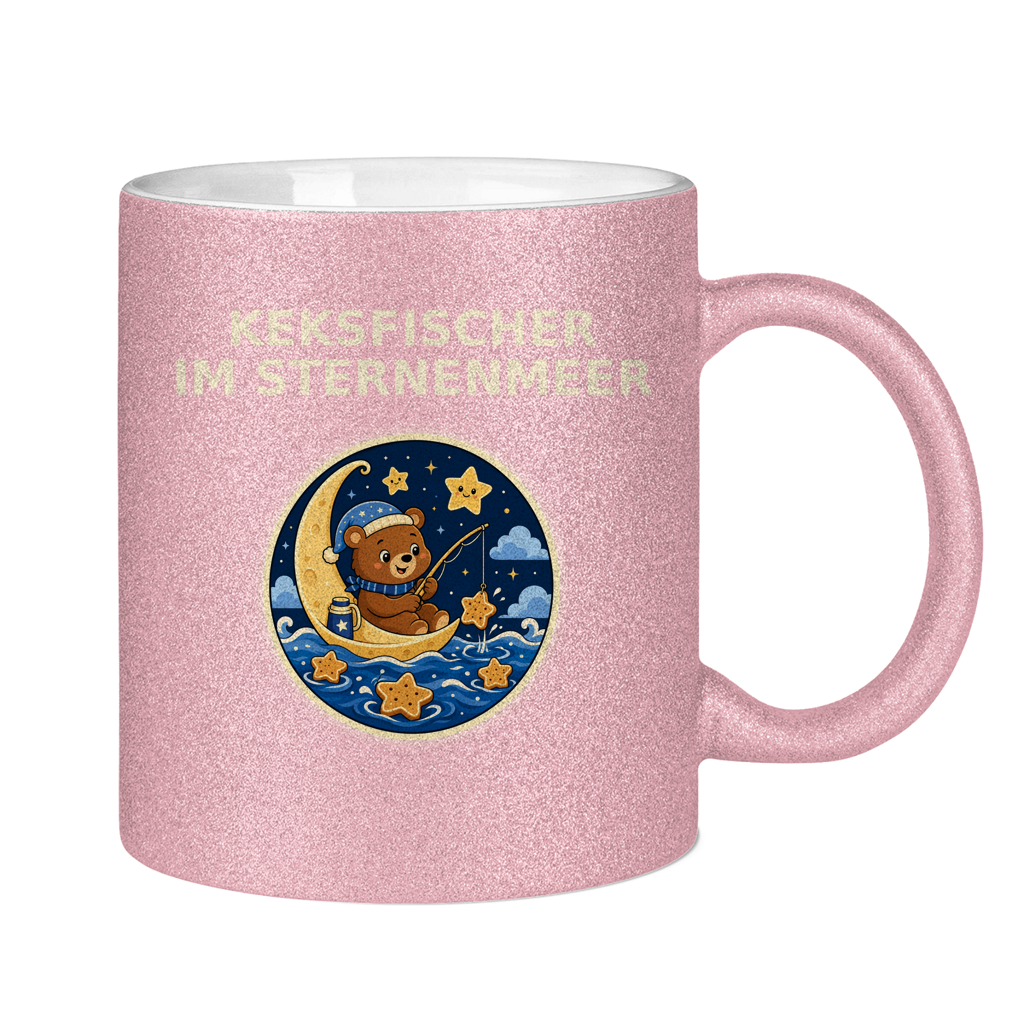 Glitzertasse Keksefischer im Sternenmeer Glitzer – Bild 14