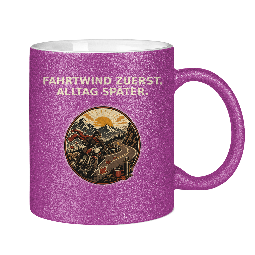Glitzertasse Fahrtwind zuerst Alltag später Glitzer – Bild 16