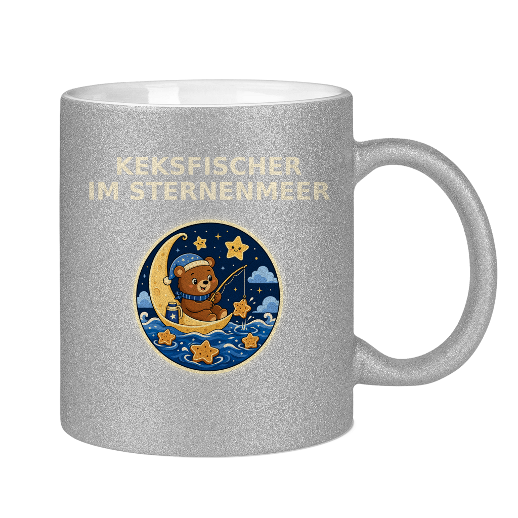 Glitzertasse Keksefischer im Sternenmeer Glitzer – Bild 18