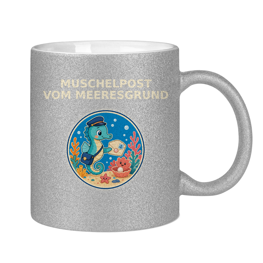 Glitzertasse Muschelpost vom Meeresgrund Pano – Bild 18