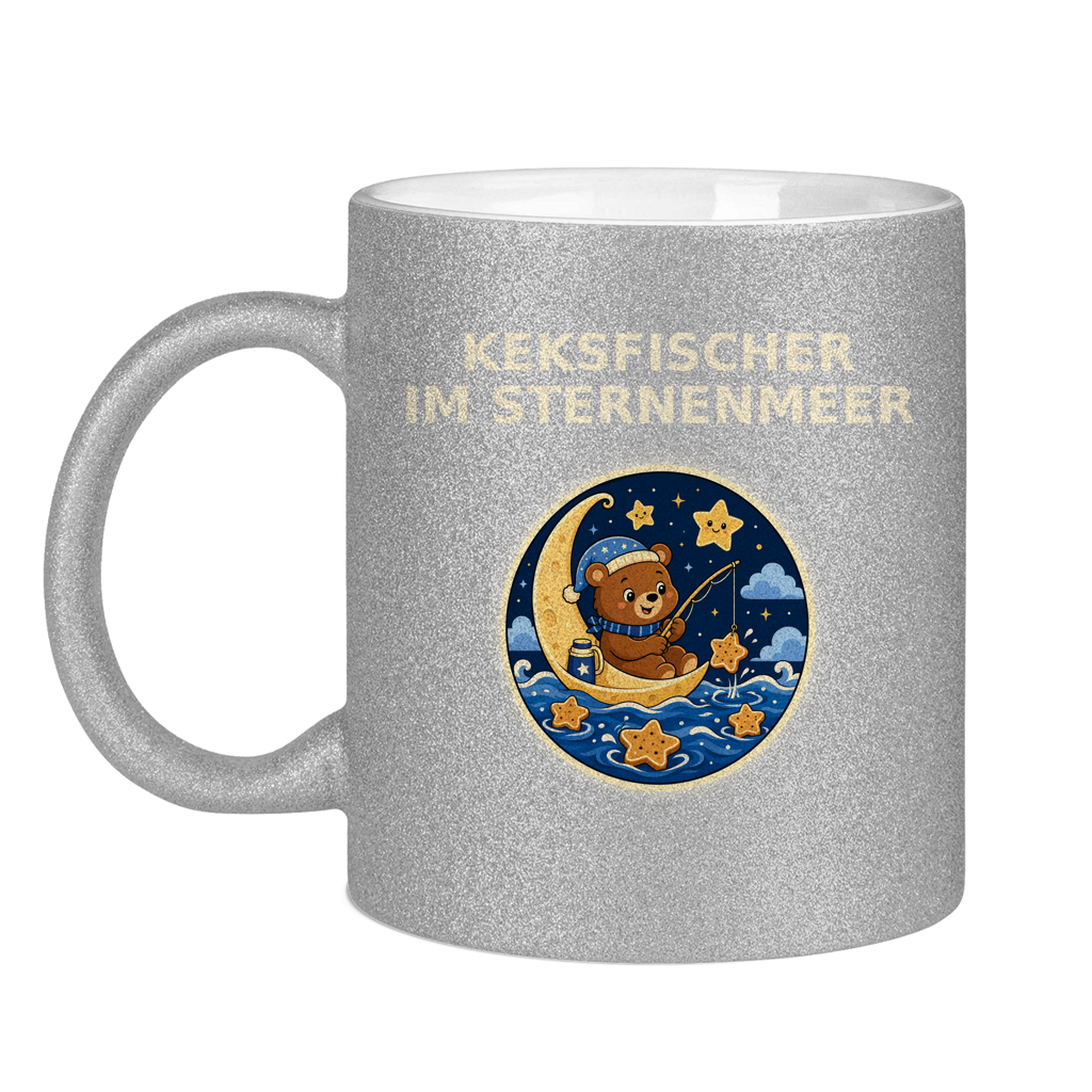 Glitzertasse Keksefischer im Sternenmeer Glitzer – Bild 17