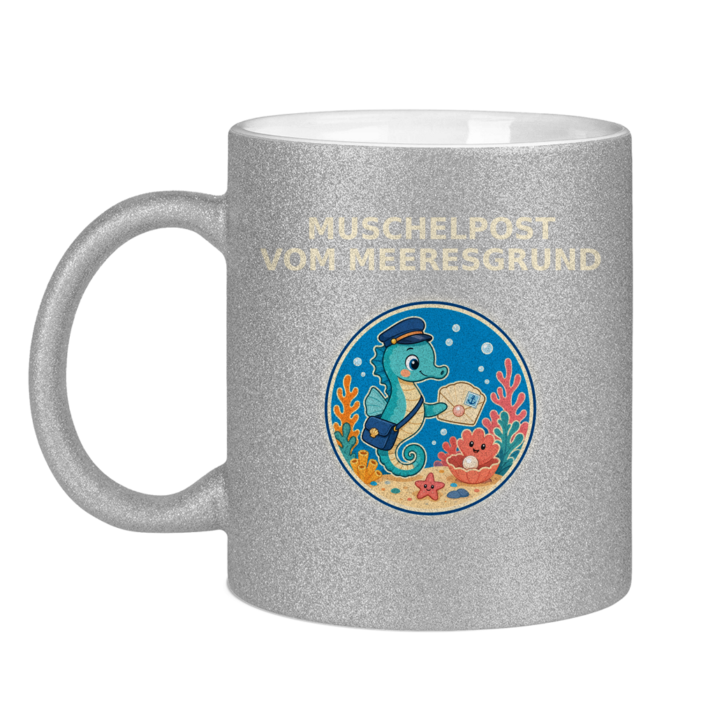 Glitzertasse Muschelpost vom Meeresgrund Pano – Bild 17