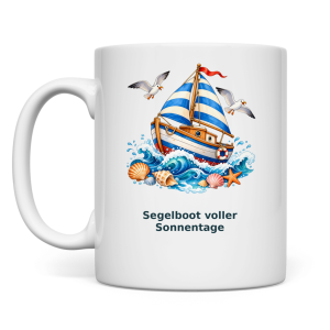 Segelboot voller Sonnentage – Tasse