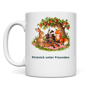 Picknick unter Freunden – Tasse