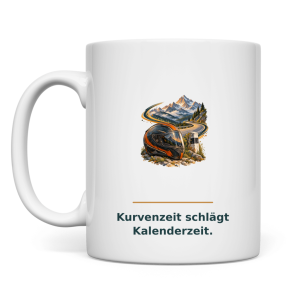 Kurvenzeit schlägt Kalenderzeit – Tasse