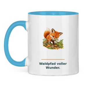 Waldpfad voller Wunder – Tasse zweifarbig