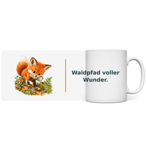 Waldpfad voller Wunder – Panorama Tasse