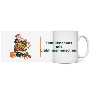 Familienchaos mit Lieblingsmenschen – Panorama Tasse