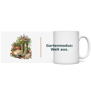 Gartenmodus: Welt aus – Panorama Tasse