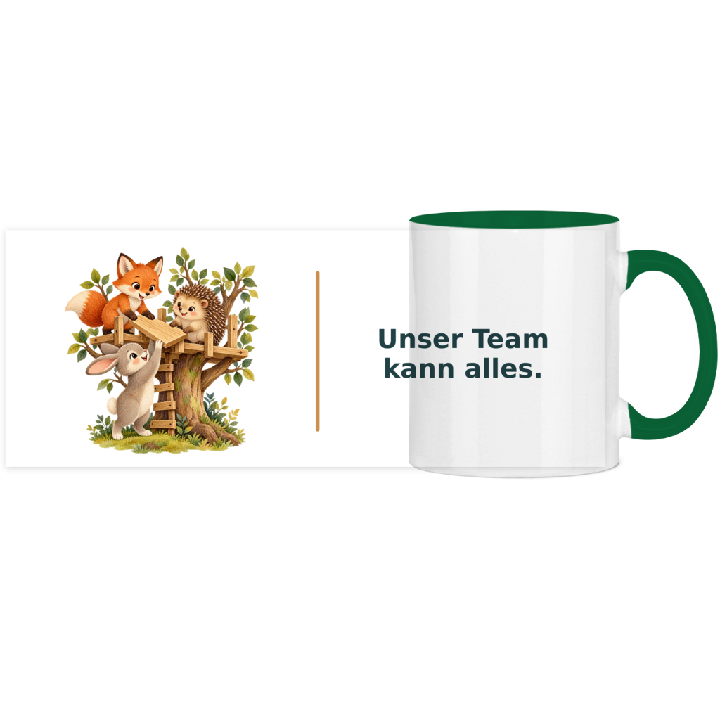 Unser Team kann alles – Panorama Tasse zweifarbig – Bild 11