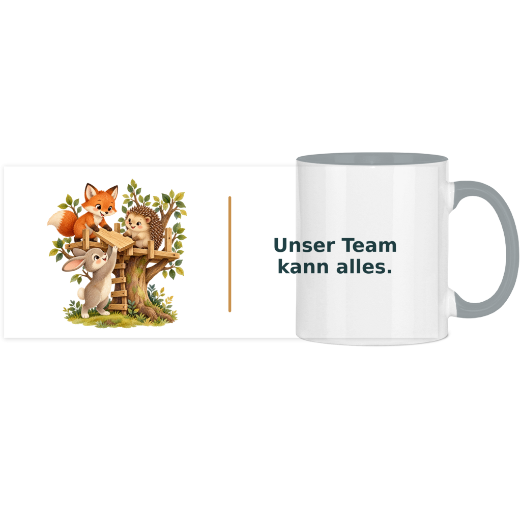 Unser Team kann alles – Panorama Tasse zweifarbig – Bild 12