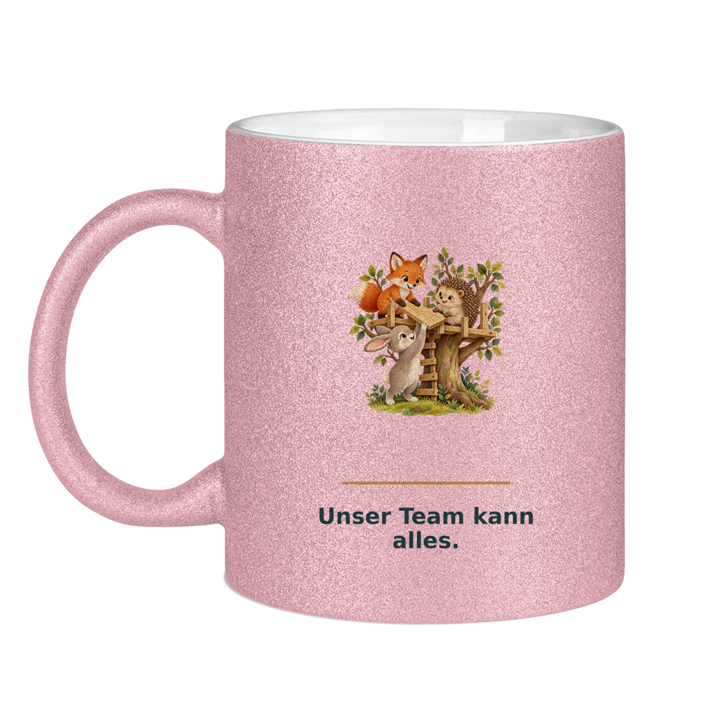 Unser Team kann alles – Glitzertasse – Bild 7