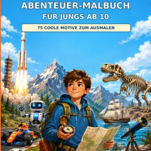 Das große Abenteuer-Malbuch für Jungs ab 10