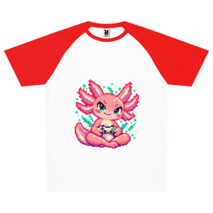 Pixel Axolotl – Camiseta deportiva para preadolescentes | SANFAYA