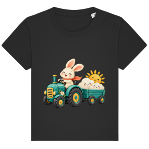 Tracteur de nuages – T-shirt en coton bio pour tout-petits | SANFAYA