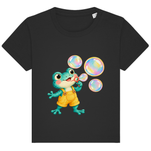 Grenouille à bulles – T-shirt en coton bio pour tout-petits | SANFAYA