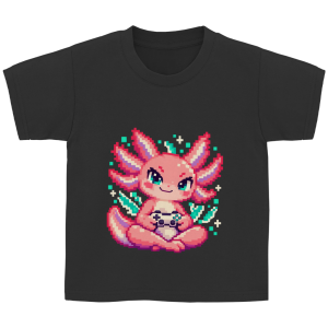 Kinder T-Shirt – Pixel-Axolotl | SANFAYA