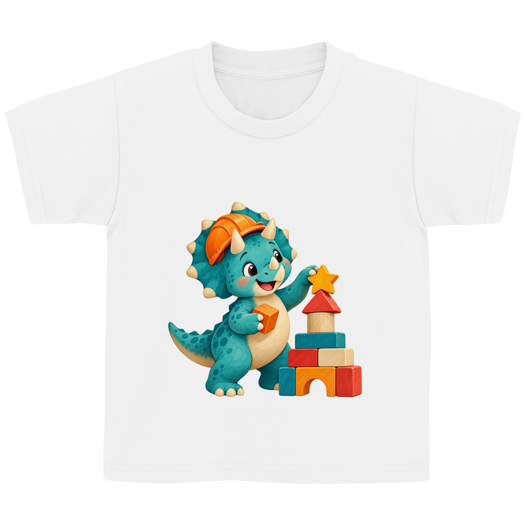 Dino Builder – Koszulka dla przedszkolaków | SANFAYA - obrazek 2