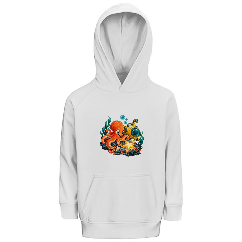 Diepzeeverkenner – Hoodie van biologisch katoen voor basisschoolkinderen | SANFAYA - Afbeelding 2