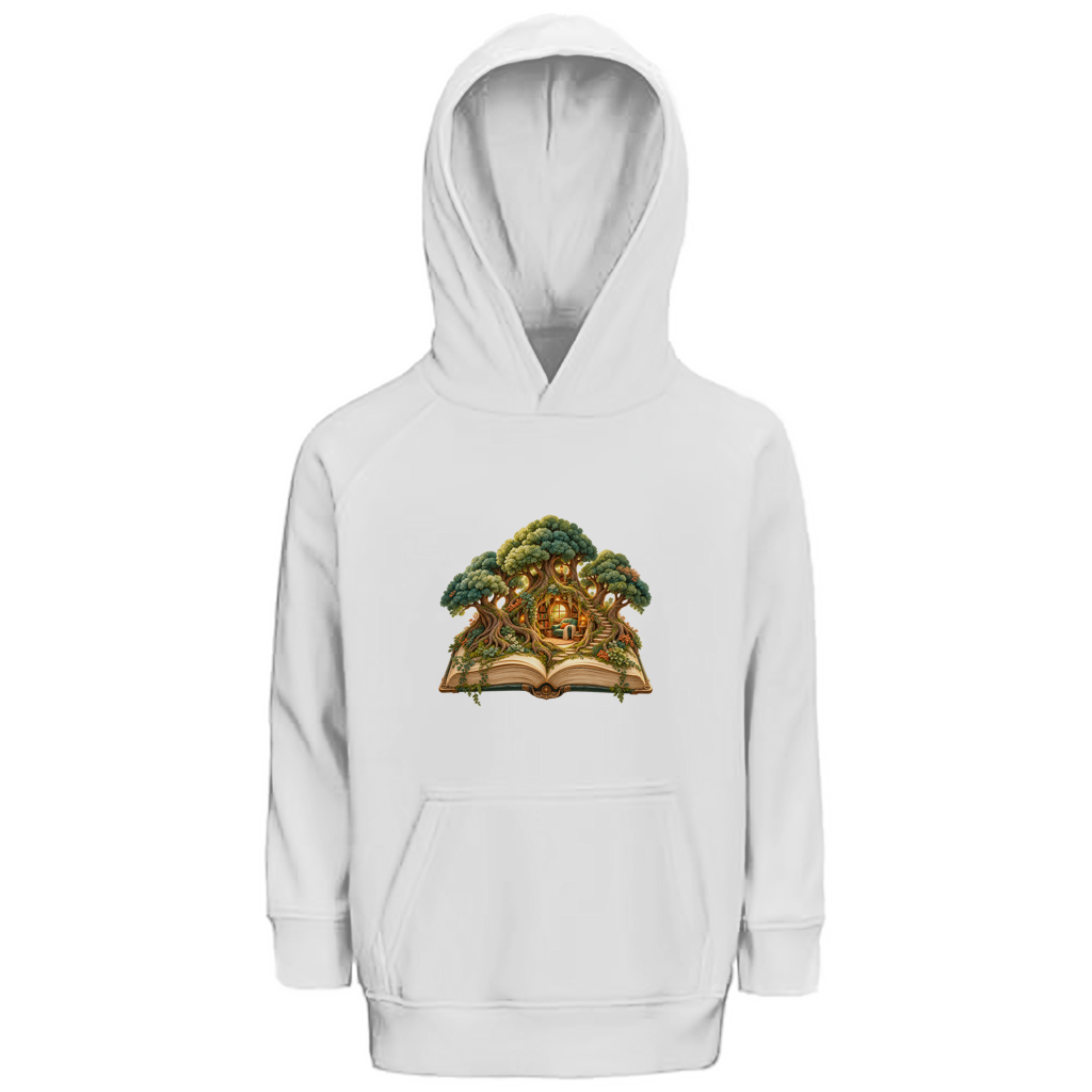 Bibliothèque des forêts de poche – Sweat à capuche en coton bio pour écoliers | SANFAYA – Image 2