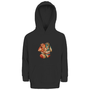 Sock Dragon Family – Hoodie van biologisch katoen voor basisschoolkinderen | SANFAYA