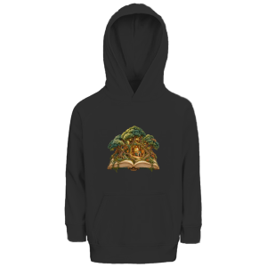 Pocket Forest Library – Hoodie van biologisch katoen voor basisschoolkinderen | SANFAYA