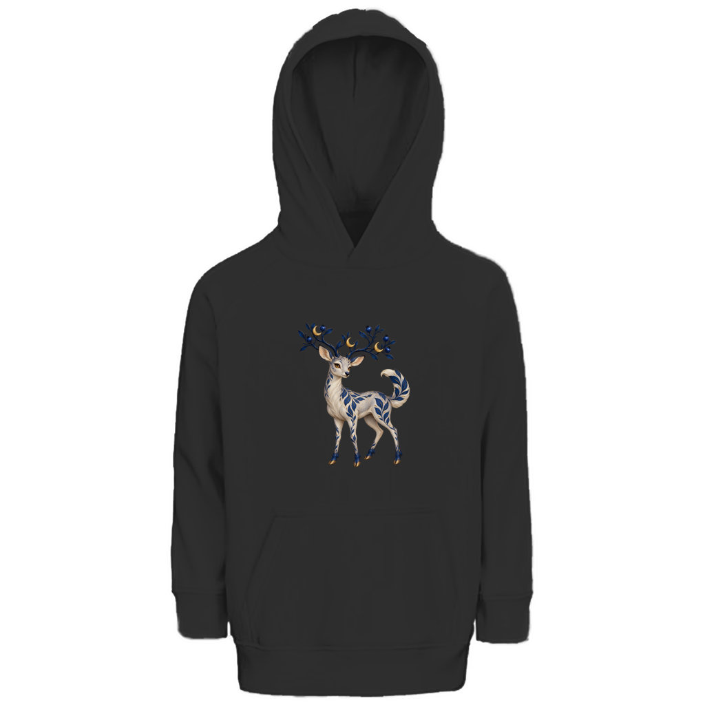 Moonberry Stag – Hoodie van biologisch katoen voor oudere kinderen | SANFAYA