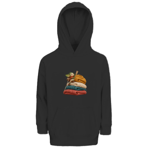 Conquistador de Montaña Lavandería – Sudadera con capucha de algodón orgánico para preadolescentes | SANFAYA