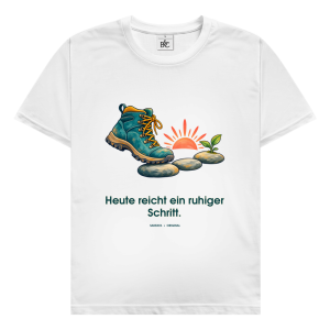 Een rustige stap is genoeg vandaag – T-shirt voor heren | SANFAYA