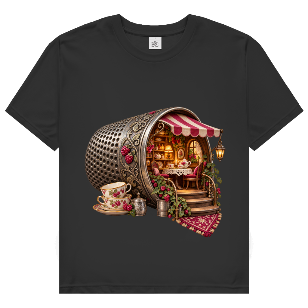 Fantasy 026 – The Teahouse in the Foxglove – Women’s T-shirt | SANFAYA