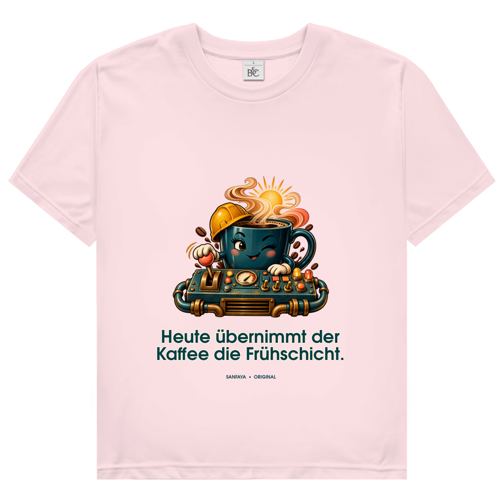 Hoy el café toma el primer turno – Camiseta para mujer | SANFAYA - Imagen 3
