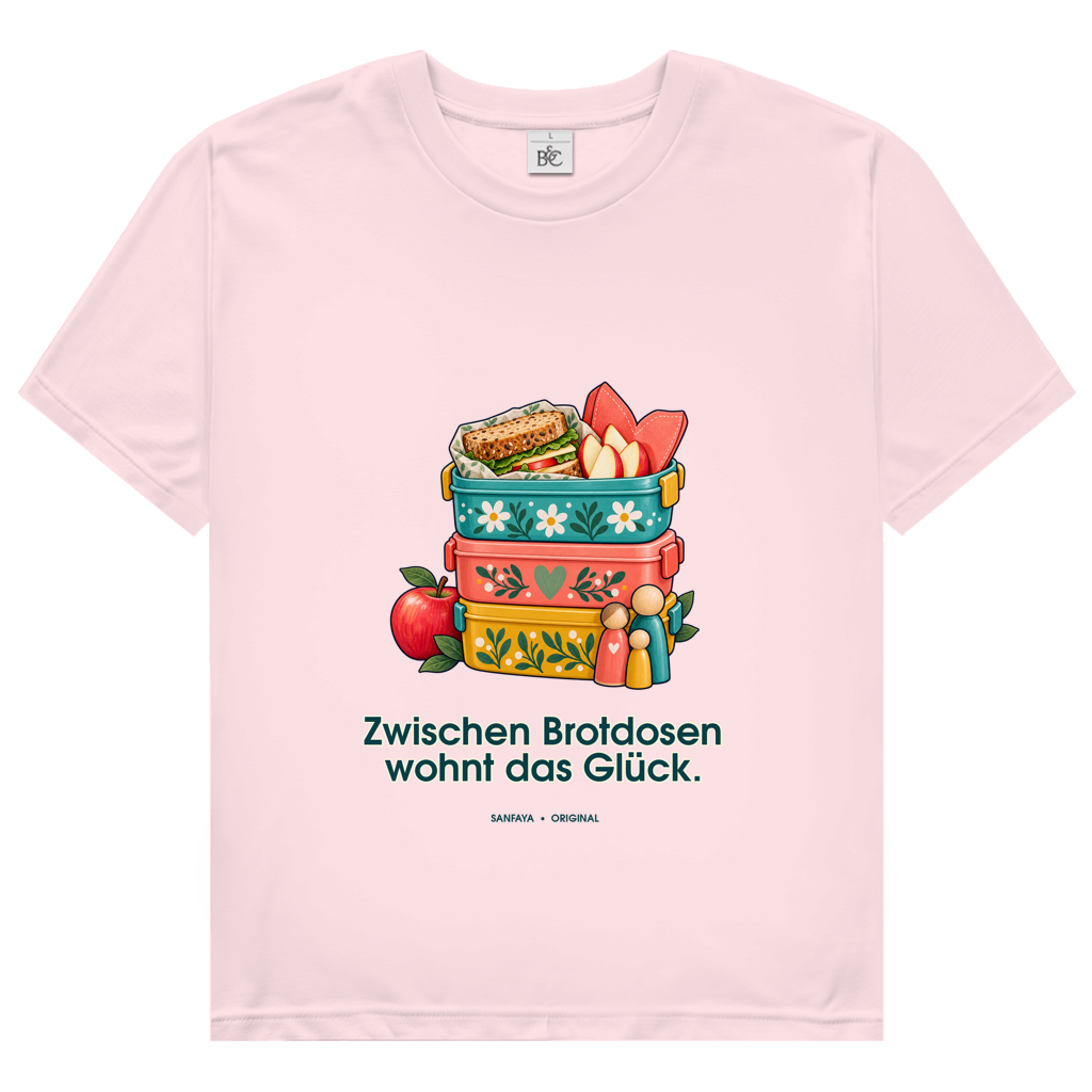 Le bonheur vit entre les boîtes à déjeuner – T-shirt pour femme | SANFAYA – Image 3