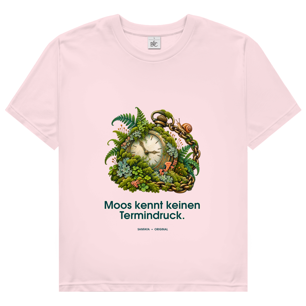 Damen T-Shirt – Moos kennt keinen Termindruck | SANFAYA – Bild 3