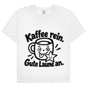Koffie in. – T-shirt voor dames | SANFAYA