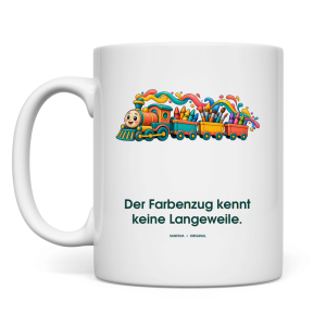 Tasse Der Farbenzug kennt keine Langeweile